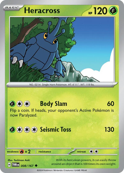 Image for Heracross (SV06: Twilight Masquerade) (008/167) - Pokemon