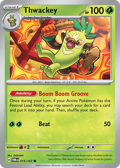 Image for Thwackey (SV06: Twilight Masquerade) (015/167) - Pokemon