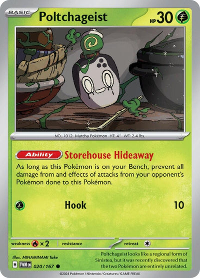 Image for Poltchageist (SV06: Twilight Masquerade) (020/167) - Pokemon