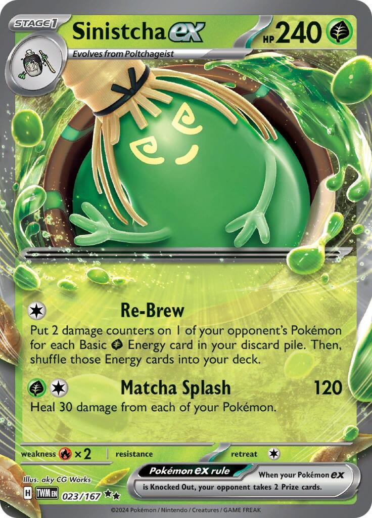 Image for Sinistcha ex (SV06: Twilight Masquerade) (023/167) - Pokemon