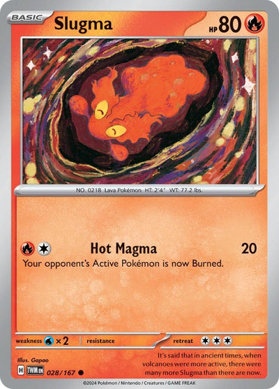Image for Slugma (SV06: Twilight Masquerade) (028/167) - Pokemon