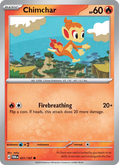 Image for Chimchar (SV06: Twilight Masquerade) (031/167) - Pokemon