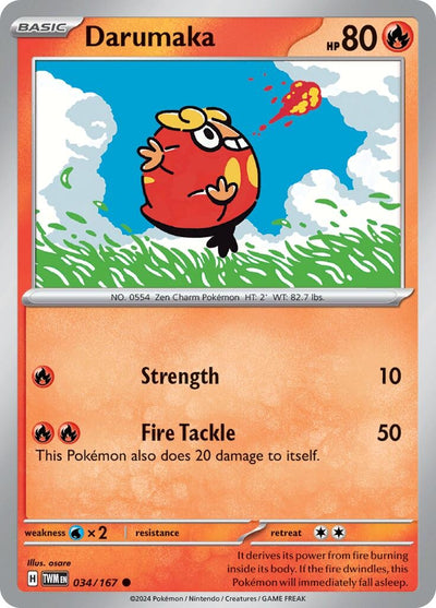 Image for Darumaka (SV06: Twilight Masquerade) (034/167) - Pokemon