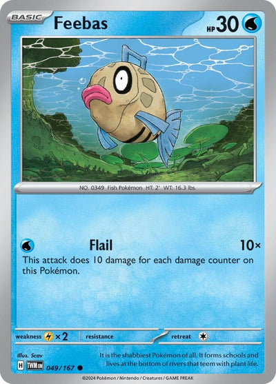 Image for Feebas (SV06: Twilight Masquerade) (049/167) - Pokemon