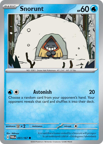 Image for Snorunt (SV06: Twilight Masquerade) (051/167) - Pokemon