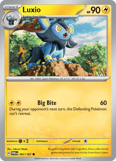 Image for Luxio (SV06: Twilight Masquerade) (067/167) - Pokemon