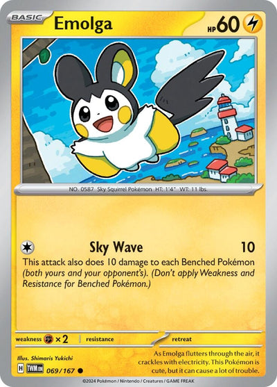 Image for Emolga (SV06: Twilight Masquerade) (069/167) - Pokemon