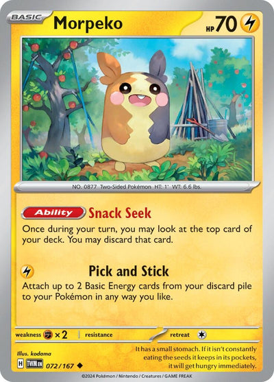 Image for Morpeko (SV06: Twilight Masquerade) (072/167) - Pokemon