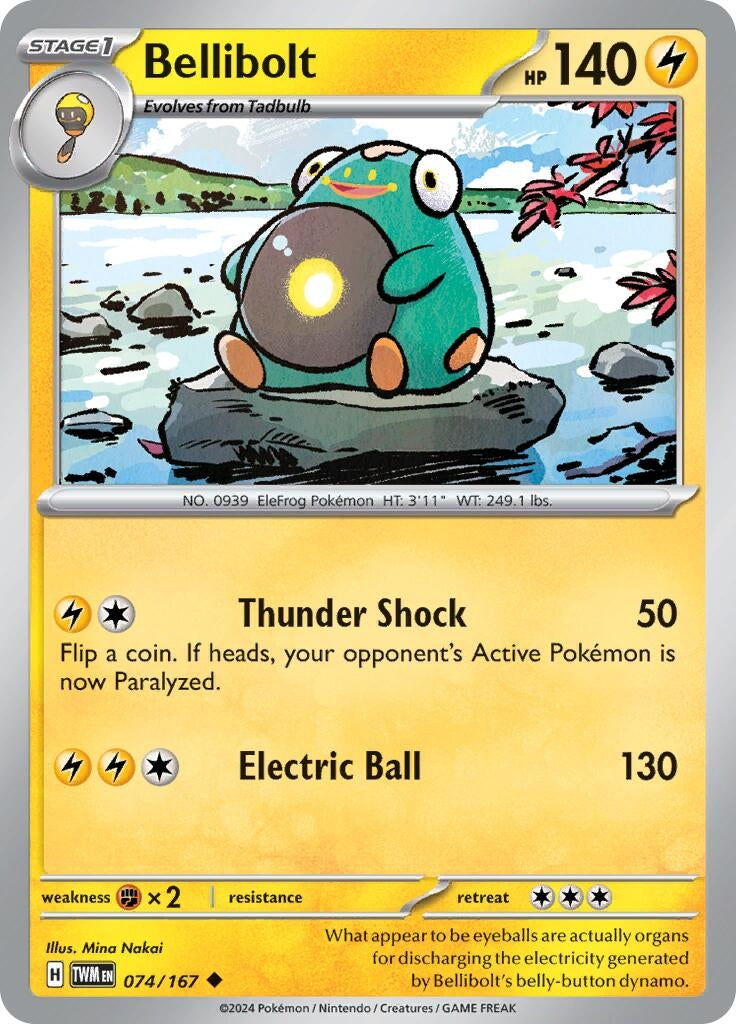 Image for Bellibolt (SV06: Twilight Masquerade) (074/167) - Pokemon