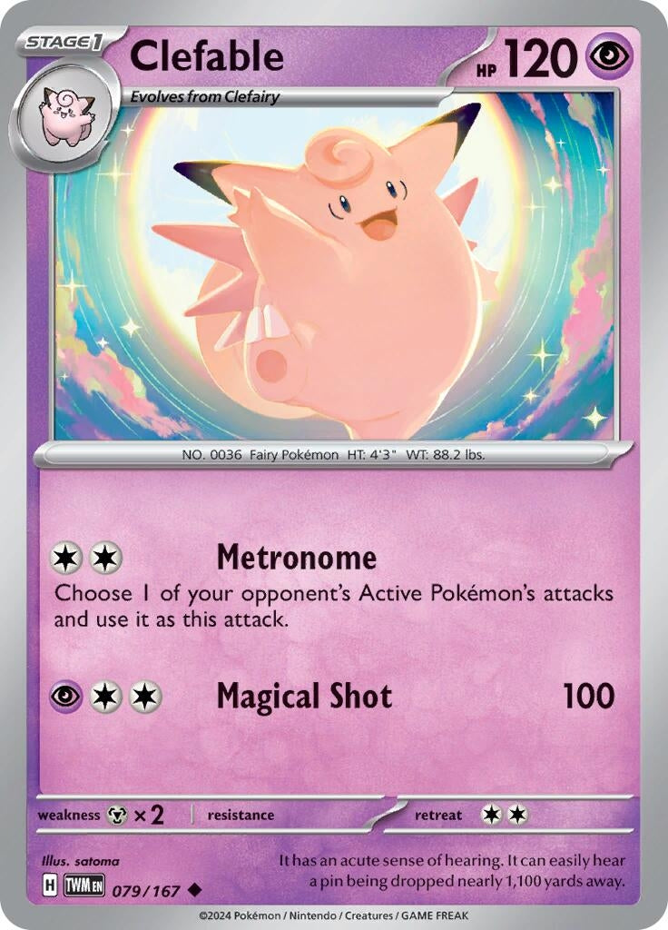 Image for Clefable (SV06: Twilight Masquerade) (079/167) - Pokemon