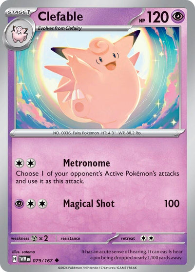 Image for Clefable (SV06: Twilight Masquerade) (079/167) - Pokemon