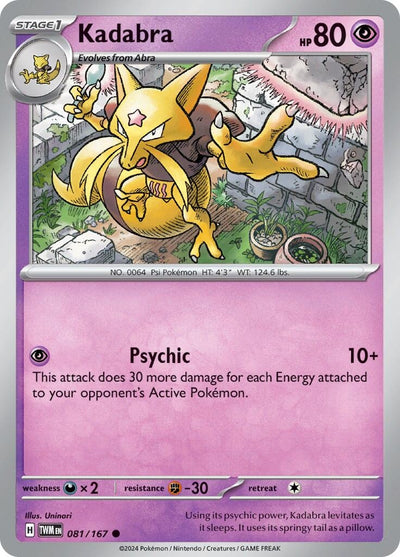 Image for Kadabra (SV06: Twilight Masquerade) (081/167) - Pokemon