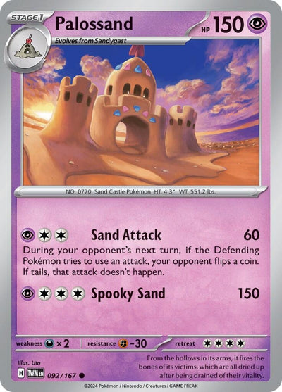 Image for Palossand (SV06: Twilight Masquerade) (092/167) - Pokemon