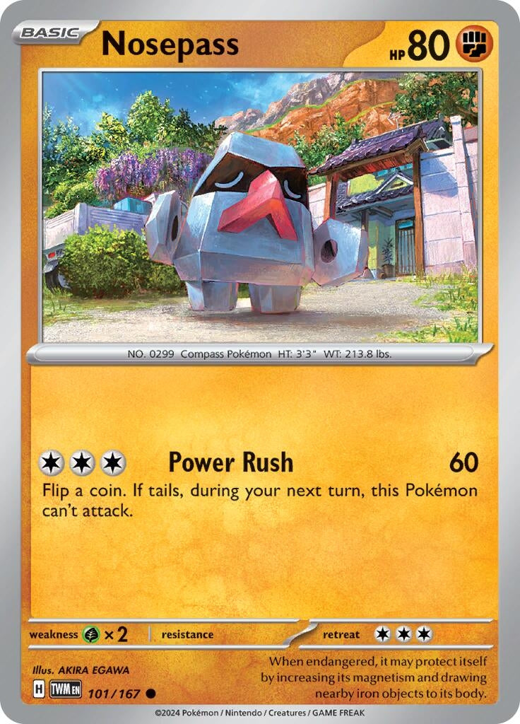 Image for Nosepass (SV06: Twilight Masquerade) (101/167) - Pokemon