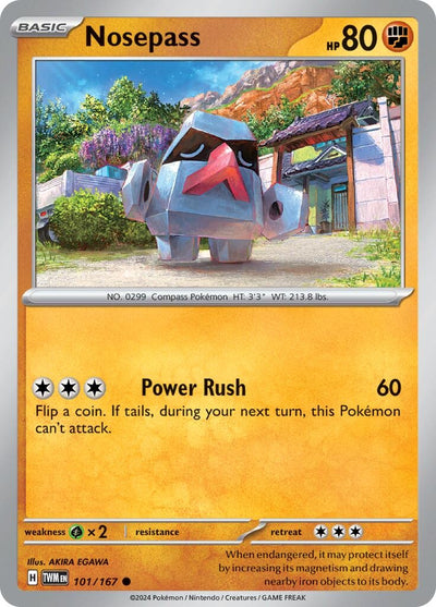 Image for Nosepass (SV06: Twilight Masquerade) (101/167) - Pokemon