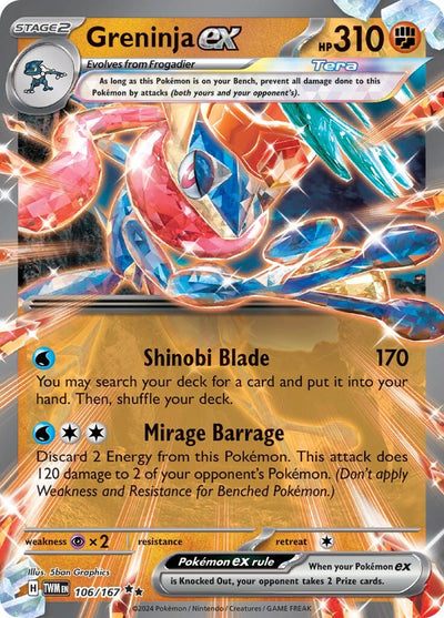 Image for Greninja ex (SV06: Twilight Masquerade) (106/167) - Pokemon