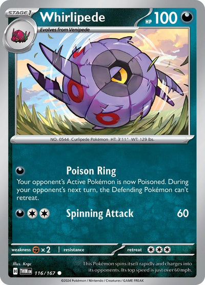Image for Whirlipede (SV06: Twilight Masquerade) (116/167) - Pokemon