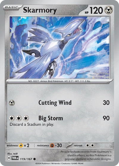 Image for Skarmory (SV06: Twilight Masquerade) (119/167) - Pokemon