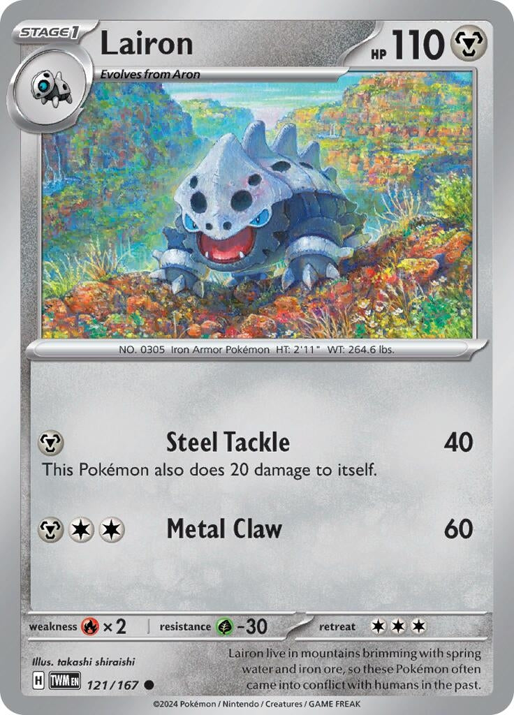 Image for Lairon (SV06: Twilight Masquerade) (121/167) - Pokemon