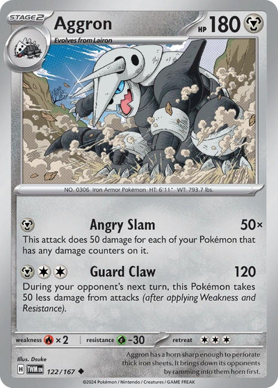Image for Aggron (SV06: Twilight Masquerade) (122/167) - Pokemon