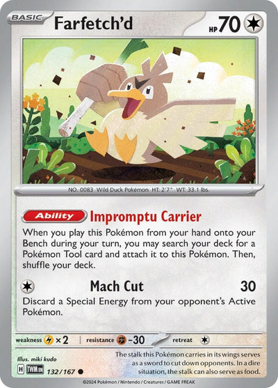 Image for Farfetch'd (SV06: Twilight Masquerade) (132/167) - Pokemon