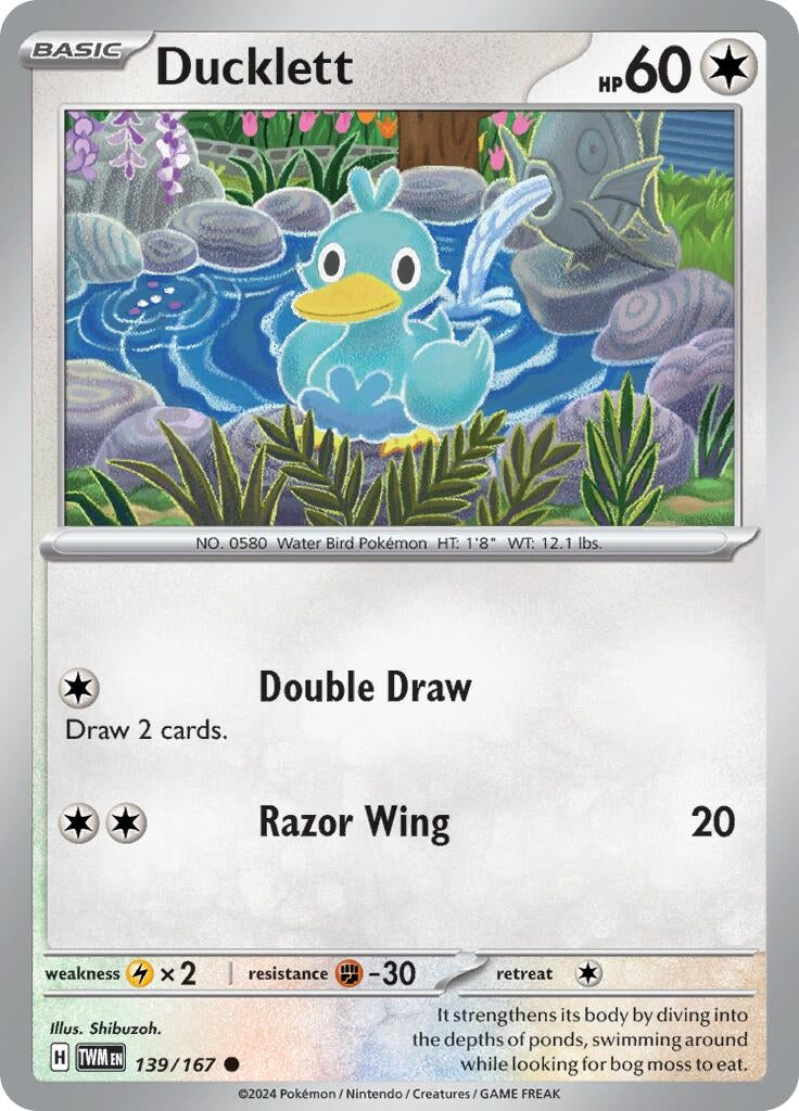 Image for Ducklett (SV06: Twilight Masquerade) (139/167) - Pokemon