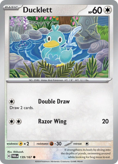 Image for Ducklett (SV06: Twilight Masquerade) (139/167) - Pokemon