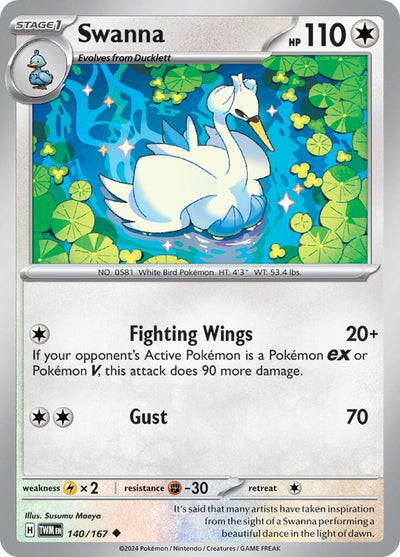 Image for Swanna (SV06: Twilight Masquerade) (140/167) - Pokemon