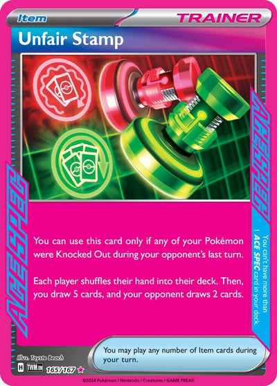 Image for Unfair Stamp (SV06: Twilight Masquerade) (165/167) - Pokemon