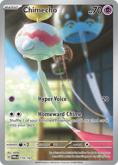 Image for Chimecho (SV06: Twilight Masquerade) (179/167) - Pokemon