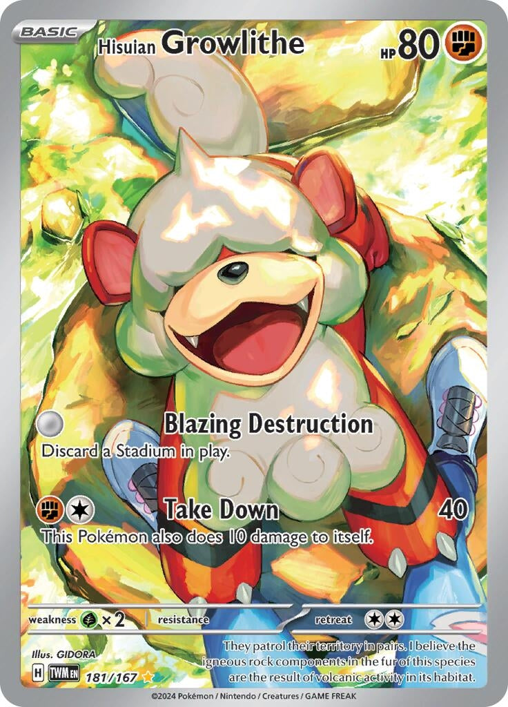 Image for Hisuian Growlithe (SV06: Twilight Masquerade) (181/167) - Pokemon