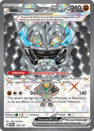 Image for Cornerstone Mask Ogerpon ex (SV06: Twilight Masquerade) (199/167) - Pokemon
