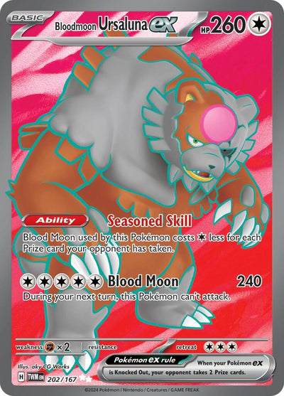 Image for Bloodmoon Ursaluna ex (SV06: Twilight Masquerade) (202/167) - Pokemon