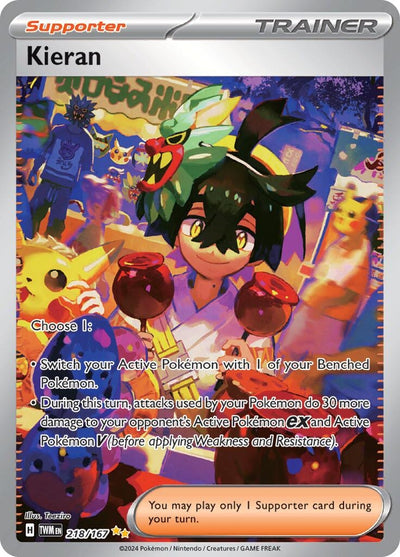 Image for Kieran (SV06: Twilight Masquerade) (218/167) - Pokemon