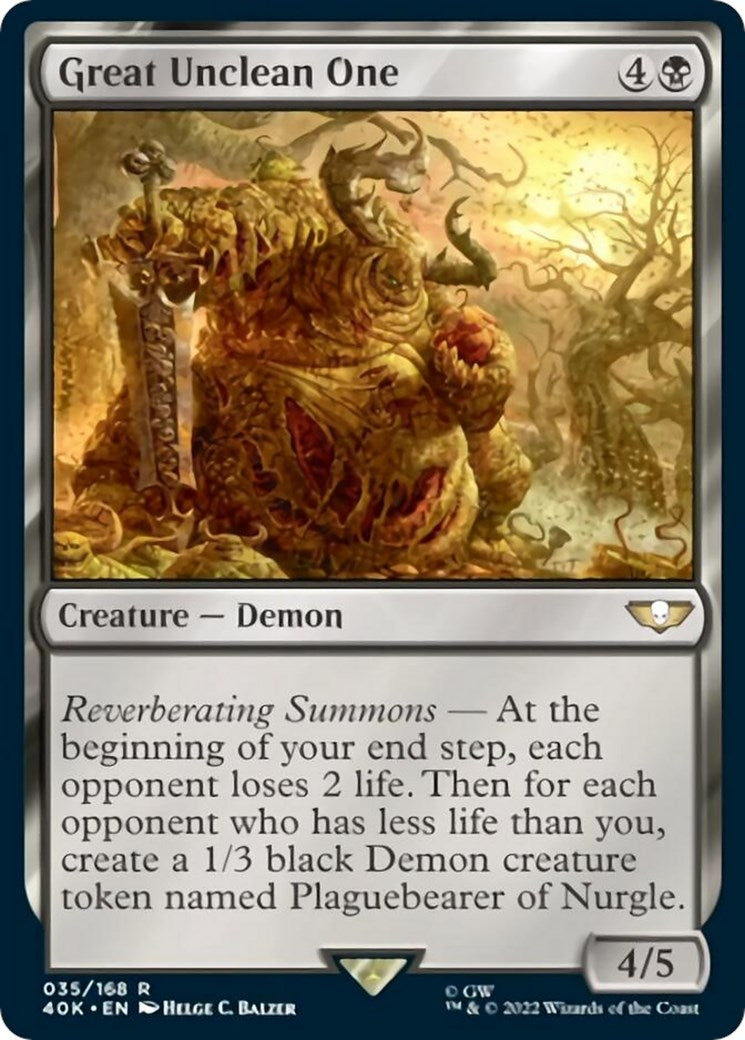 Great Unclean One (Surge Foil) (Universes Beyond: Warhammer 40,000) (35)