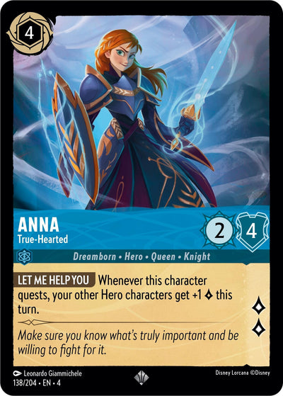 Image for Anna - True-Hearted (Ursula's Return) (138/204) - Disney Lorcana