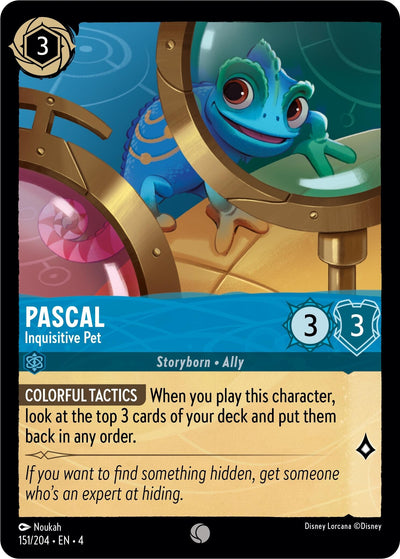 Image for Pascal - Inquisitive Pet (Ursula's Return) (151/204) - Disney Lorcana
