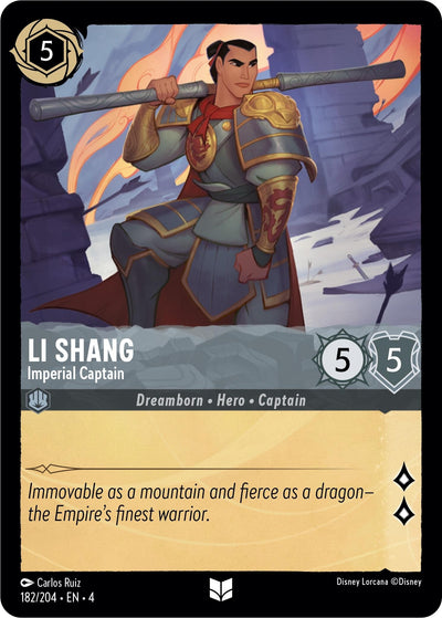 Image for Li Shang - Imperial Captain (Ursula's Return) (182/204) - Disney Lorcana