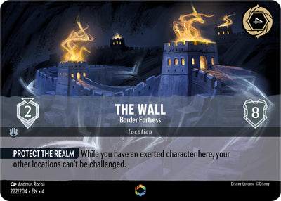 Image for The Wall - Border Fortress (Enchanted) (Ursula's Return) (222/204) - Disney Lorcana