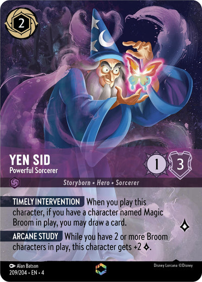 Image for Yen Sid - Powerful Sorcerer (Enchanted) (Ursula's Return) (209/204) - Disney Lorcana