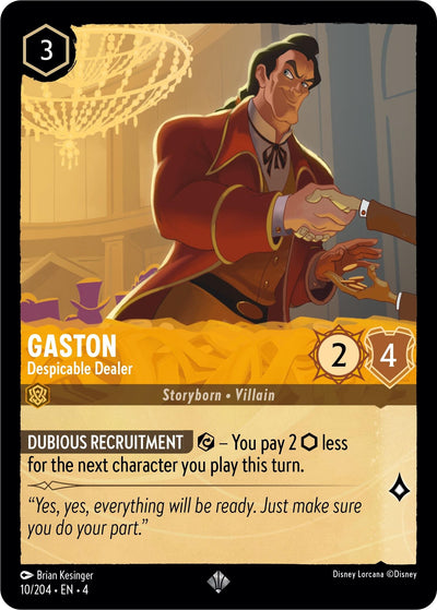 Image for Gaston - Despicable Dealer (Ursula's Return) (10/204) - Disney Lorcana