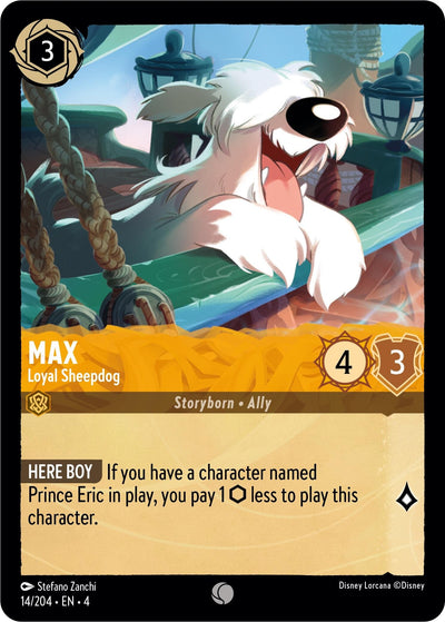 Image for Max - Loyal Sheepdog (Ursula's Return) (14/204) - Disney Lorcana