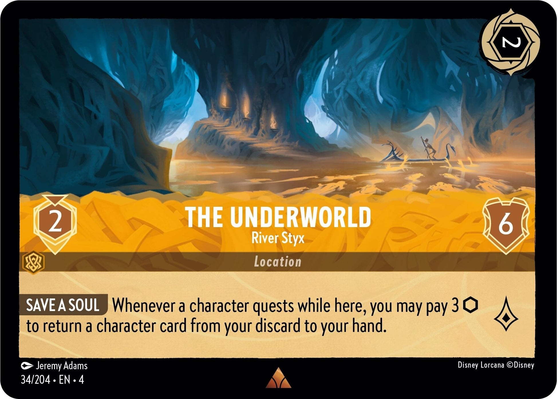 Image for The Underworld - River Styx (Ursula's Return) (34/204) - Disney Lorcana