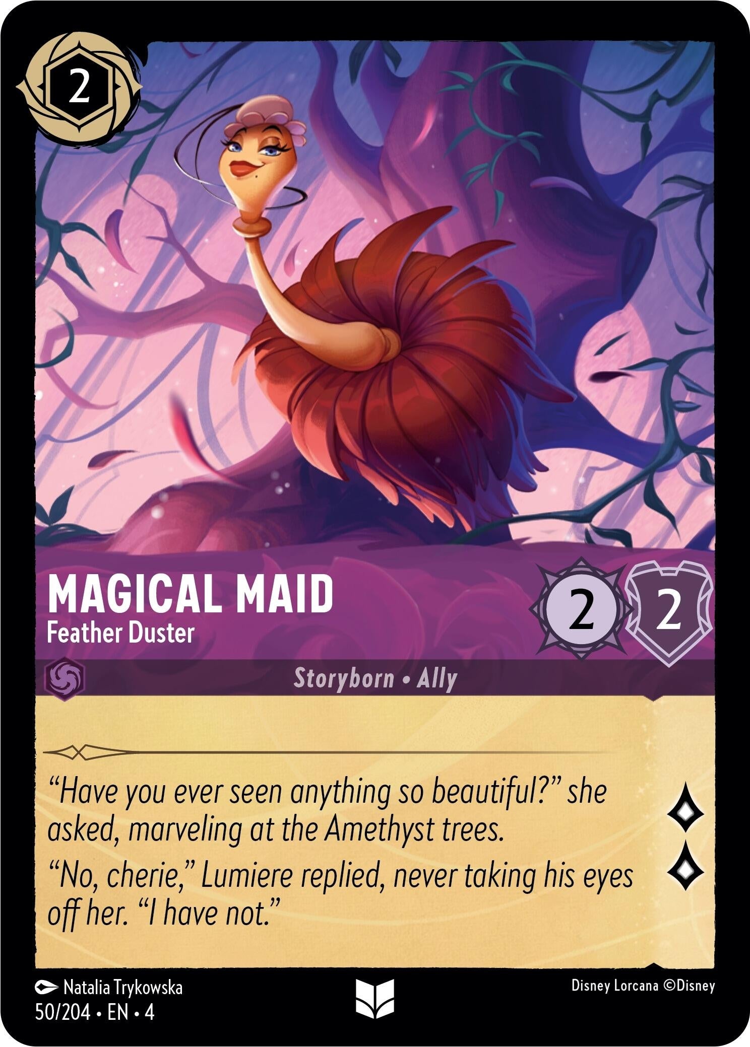 Image for Magical Maid - Feather Duster (Ursula's Return) (50/204) - Disney Lorcana