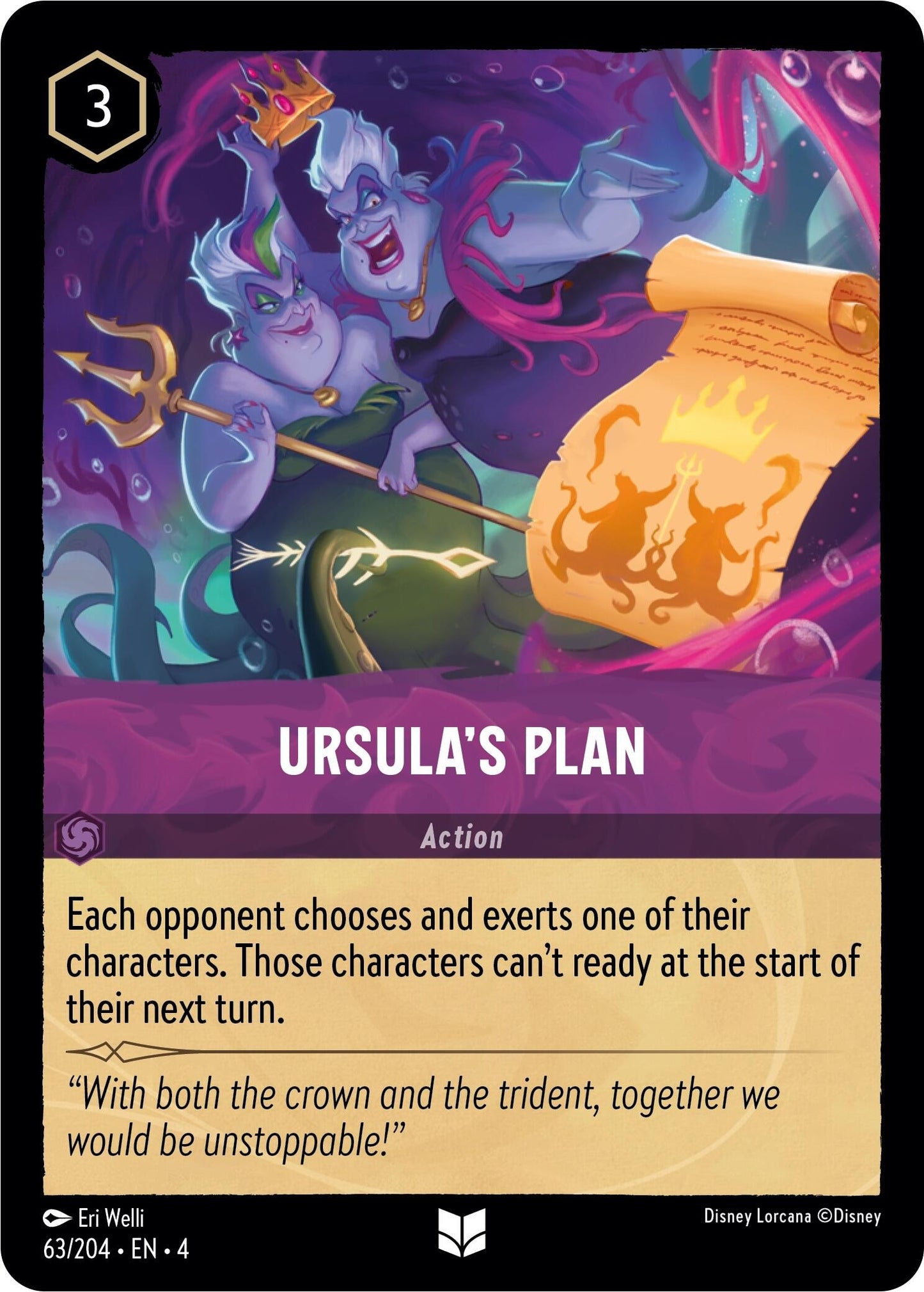 Image for Ursula's Plan (Ursula's Return) (63/204) - Disney Lorcana