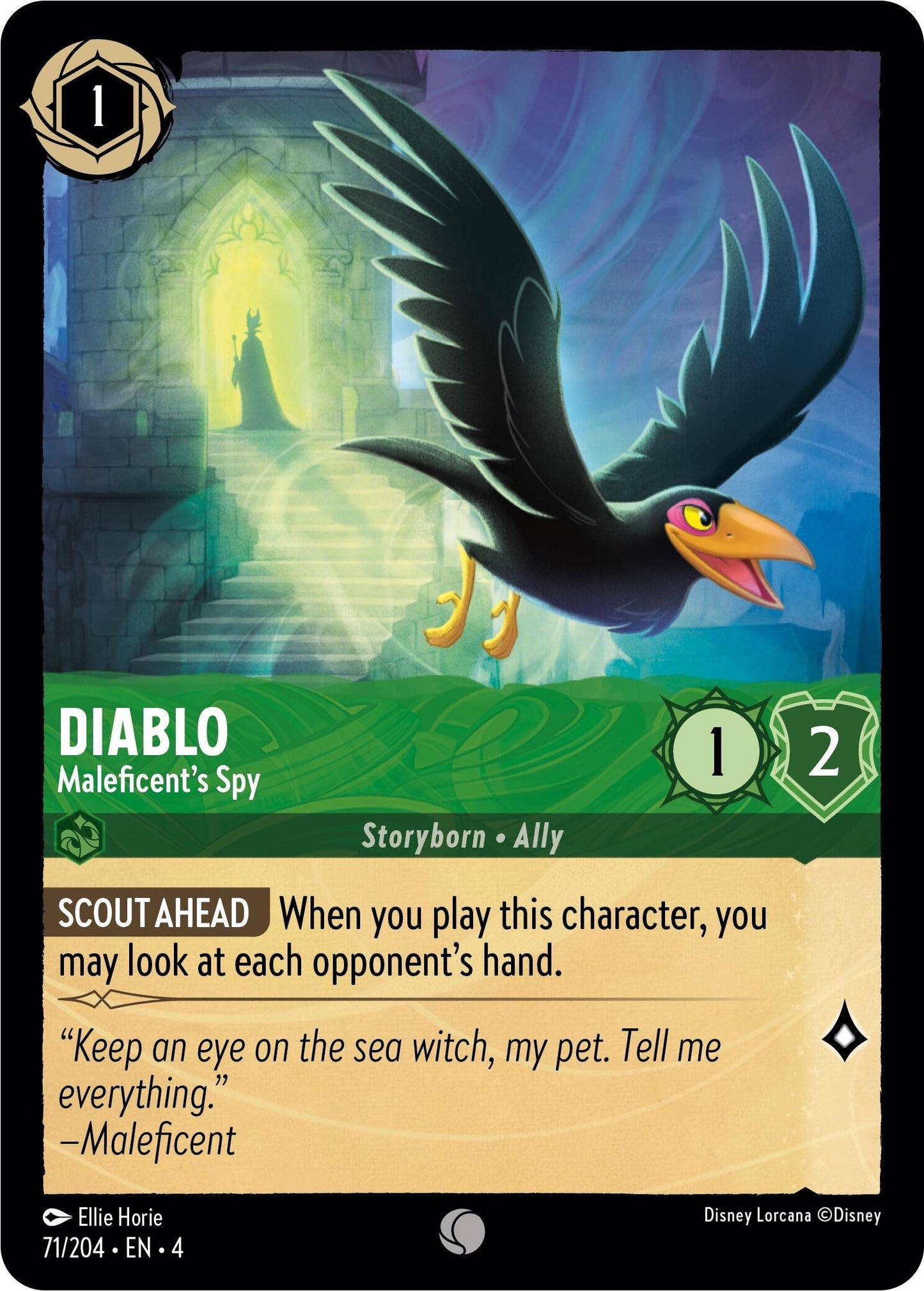 Image for Diablo - Maleficent's Spy (Ursula's Return) (71/204) - Disney Lorcana
