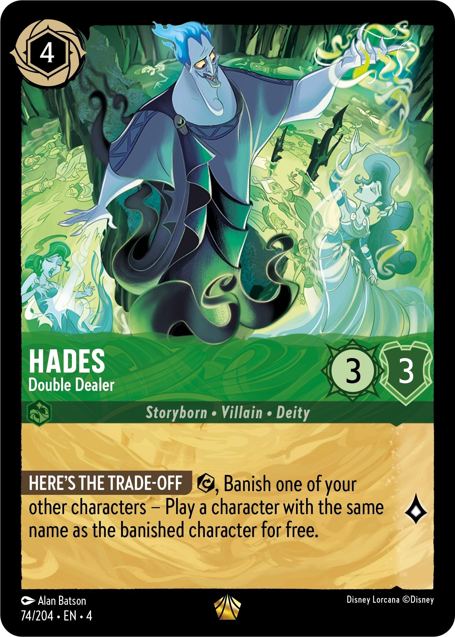Image for Hades - Double Dealer (Ursula's Return) (74/204) - Disney Lorcana
