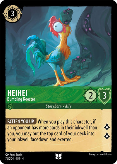Image for Heihei - Bumbling Rooster (Ursula's Return) (75/204) - Disney Lorcana