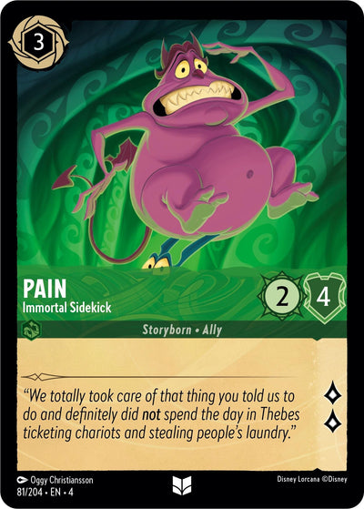 Image for Pain - Immortal Sidekick (Ursula's Return) (81/204) - Disney Lorcana