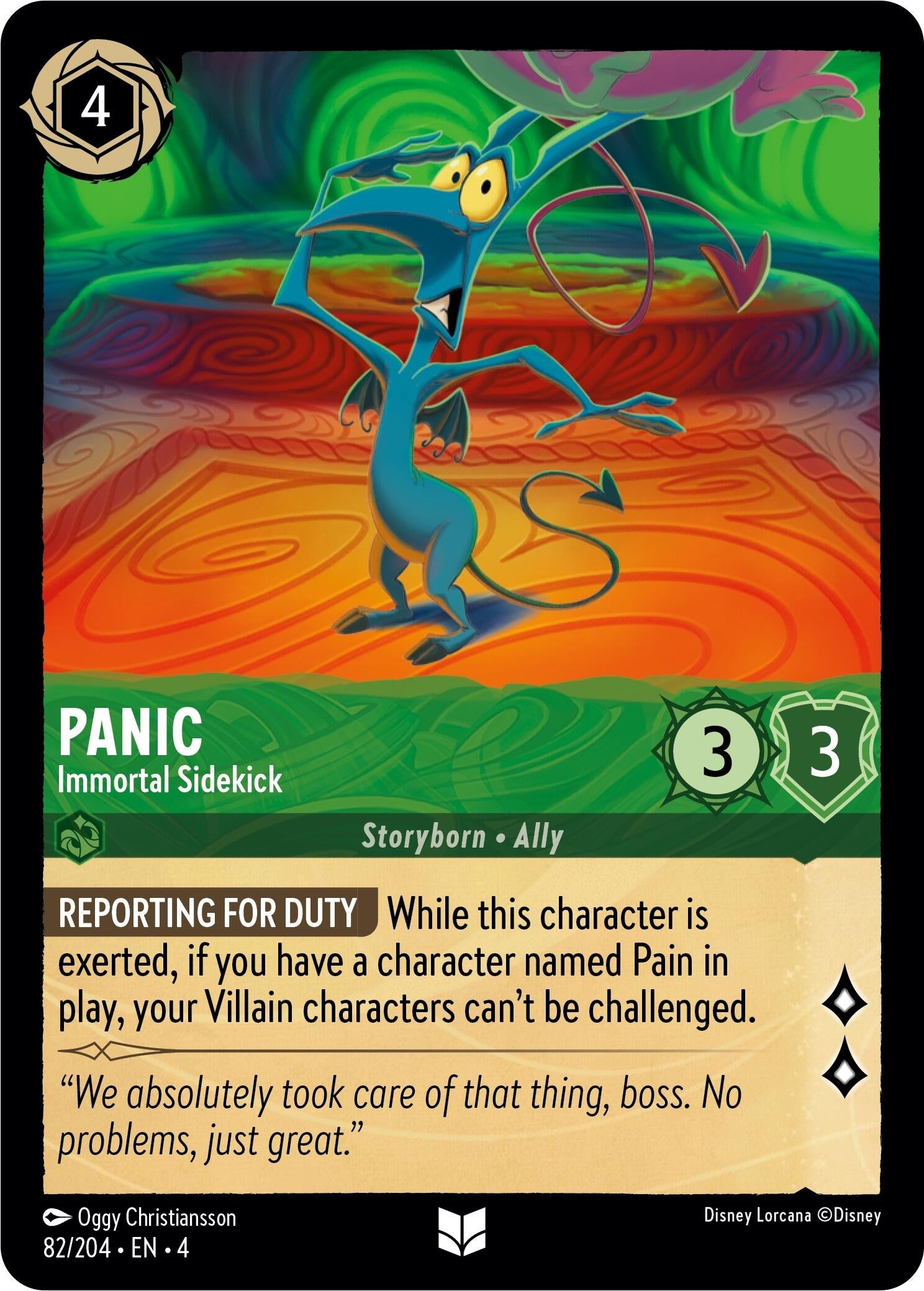 Image for Panic - Immortal Sidekick (Ursula's Return) (82/204) - Disney Lorcana